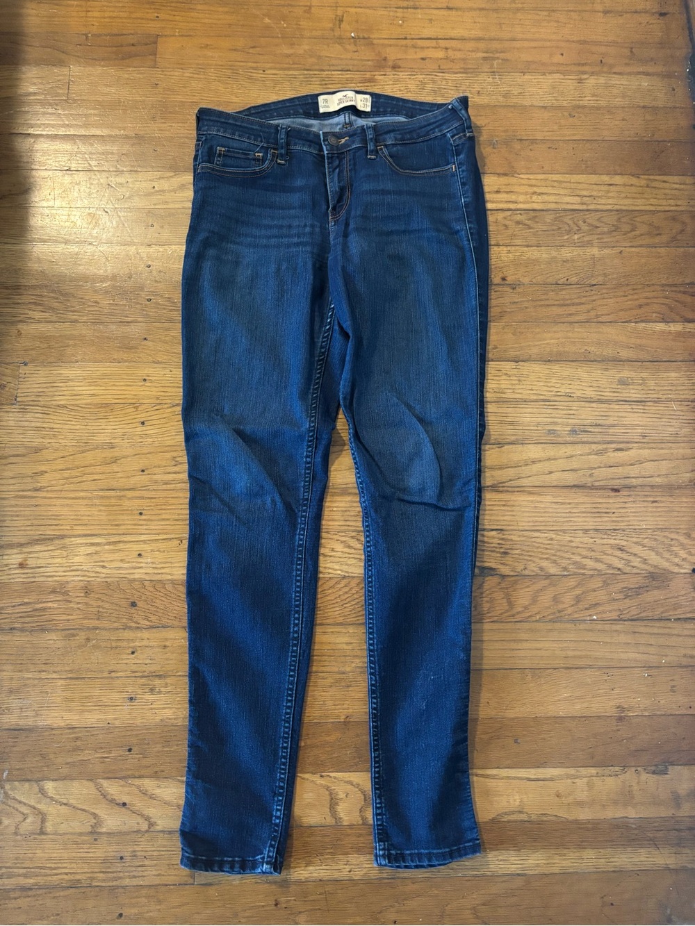 Hollister Deep Blue Skinny Jeans - Size 7R
